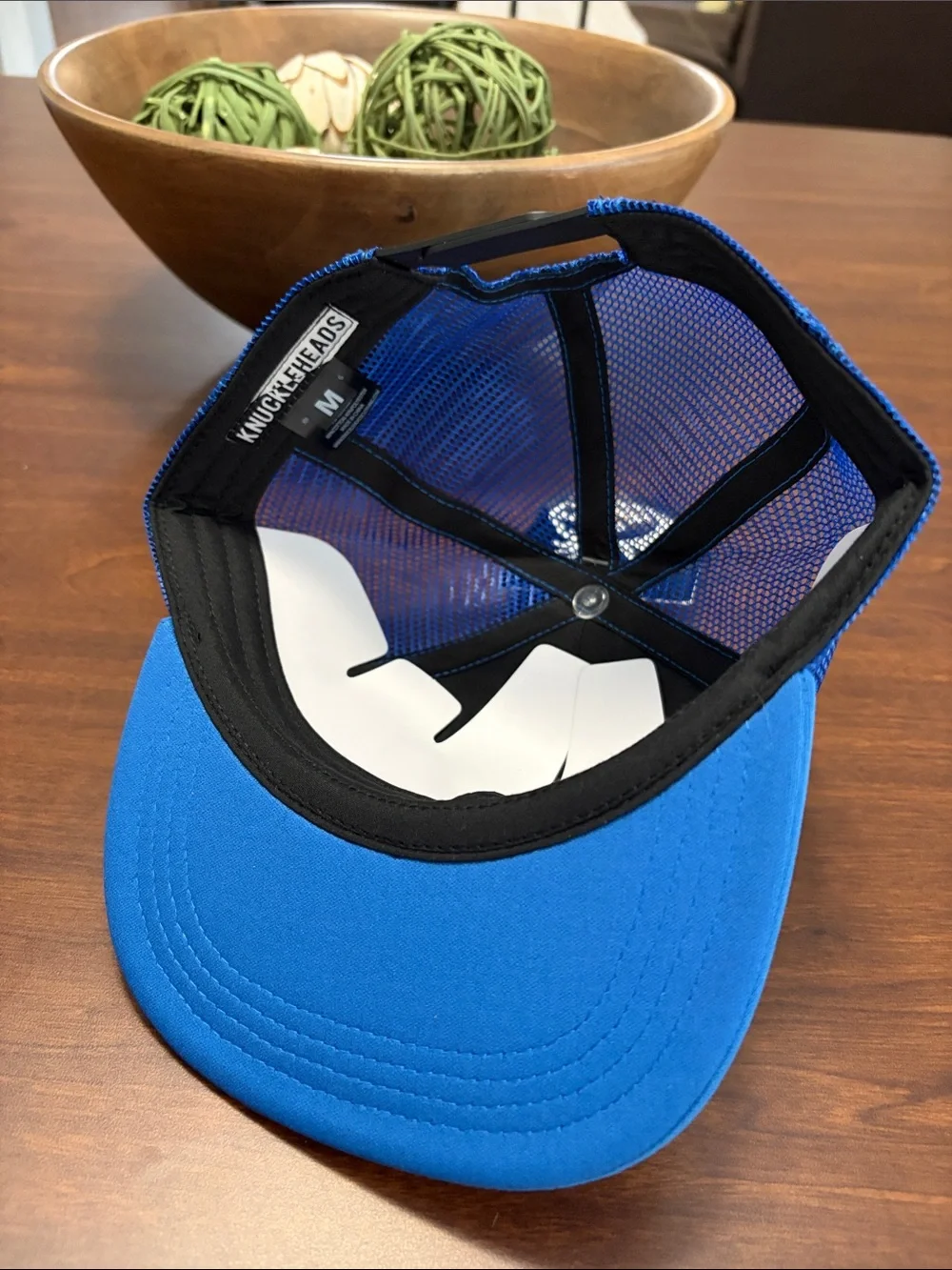Blue & White Kids Trucker Hat size medium